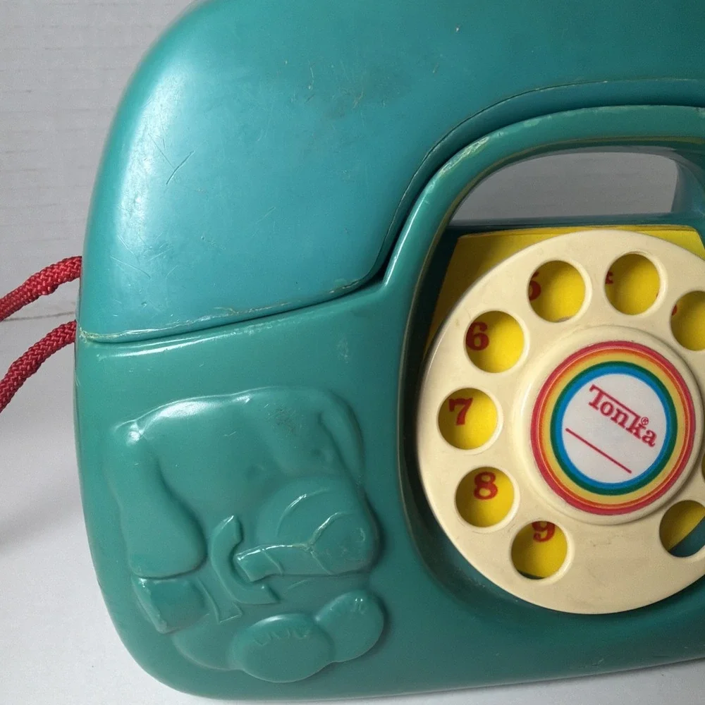Vintage Tonka Rotary Tote-a-Phone Kids Play Telephone